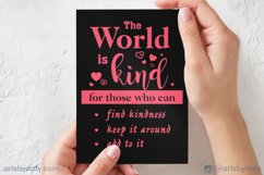 Motivational inspirational quote about kindness SVG file Product Image 5