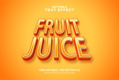 Editable text effect, Fruit Juice text Product Image 1