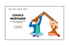 couple mortgage vector Product Image 1