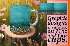 Blossom Leopard Glitter Mug Sublimation Product Image 1