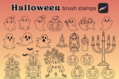 82 Halloween Procreate Brush Stamps Product Image 2