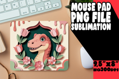 UNIQUE MOUSE PAD GIFT MAGIC, Cute Dino Product Image 1