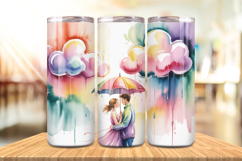 Valentine’s Day Umbrella Couple Tumbler Wrap PNG Big Bundle Product Image 11