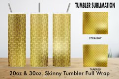 12 Variations Sublimation gold tumbler line pattern Product Image 4