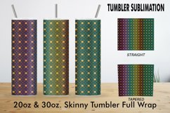 Sublimation Tumbler art deco line gold green gradient Product Image 2