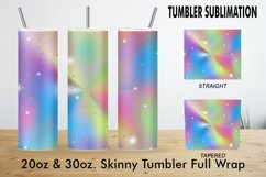 12 Sublimation Tumbler rainbow gradient metallic color shine Product Image 4