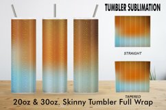 Sublimation Tumbler art deco gold line rust gradient Product Image 2