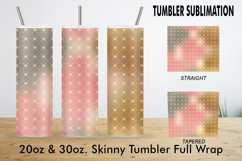 Sublimation Tumbler art deco line gold color gradient Product Image 2