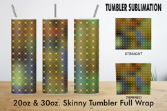 Sublimation Tumbler art deco line gold green gradient Product Image 2