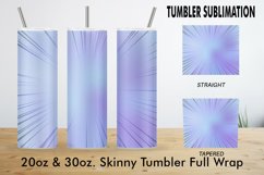 Sublimation Tumbler unicorn gradient color speed line Product Image 3
