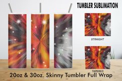 12 Sublimation Tumbler background Comic pop art orange shine Product Image 2