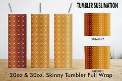 Sublimation Tumbler art deco line gold brown gradient Product Image 2