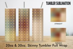 Sublimation Tumbler art deco line gold brown gradient Product Image 3