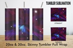 12 Variations Sublimation Tumbler pop art glitter dark blue Product Image 2
