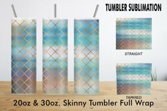 12 Variations Tumbler gold art deco pattern blue gradient Product Image 3