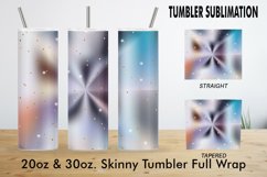 12 Sublimation Tumbler blue gradient metallic color shine Product Image 2
