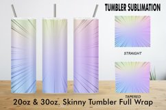 Sublimation Tumbler unicorn gradient color speed line Product Image 4