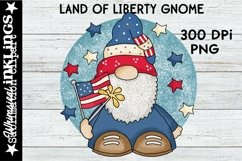 Land Of Liberty-American Gnome Sublimation Clipart Product Image 1