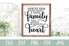 Miles Apart Long Distance Family SVG | Farmhouse SVG Product Image 1