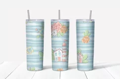 Tumbler sublimation design. Skinny tumbler wrap design. Product Image 4