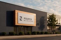 Roadside Billboard Sign Mockup Outdoor Signage Template Product Image 2