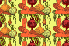 Botanical abstract seamless pattern with cartoon colorful bg Product Image 1