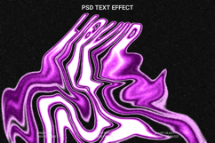 Wavy distorted Photoshop text effect template PSD Product Image 1