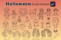 82 Halloween Procreate Brush Stamps Product Image 3