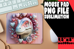 JOYFUL DESK PAD SUBLIMATION ART, Cute Dino Product Image 1