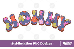 Mama Png Retro Flowers Mother&#039;s Day Floral Mom Sublimation Product Image 1