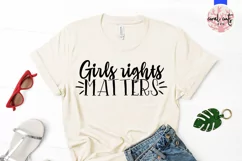 Girls rights matters - Women Empowerment EPS SVG DXF PNG Product Image 2