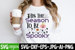 Tis The Season To be Spooky SVG Cut File,Halloween SVGDesign Product Image 1