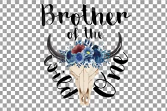 Wild One navy blue and blush floral shirt png, family shirt Product Image 5