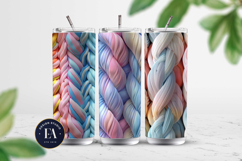 Rainbow Knitting Digital Paper, Knitted Wool Pattern Product Image 2