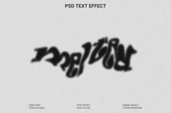 Blurry Photoshop text effect template PSD Product Image 1