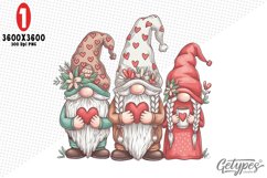 Valentine Gnome Sublimation Clipart - High Quality Design Product Image 5