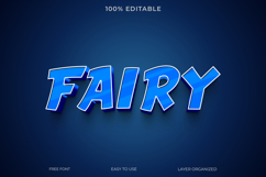 3D Fairy Text Effect Editable Photoshop Template Product Image 1