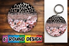 Blossoming Petal Sparkle PNG Sublimation : Keychain, Coaster Product Image 1