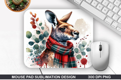 Kangaroo Mouse Pad Sublimation, Animals Mouse Pad PNG Product Image 1