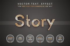 Golden story - editable text effect, font style Product Image 1