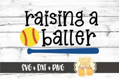 Raising A Baller - Softball SVG PNG DXF Cut Files Product Image 2