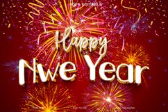 Happy new year 3d Editable Text Effect Style Product Image 1