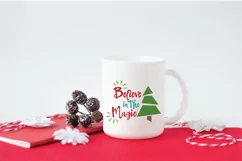 Believe in the Magic SVG File - Christmas SVG Cut File Product Image 5