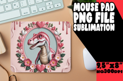 SWEET DESK PAD PLAYFUL PNG, Cute Dino Product Image 1