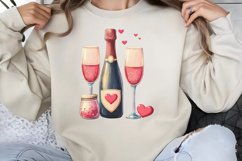 Cute Watercolor Valentines Day Clipart PNG Product Image 1