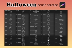 82 Halloween Procreate Brush Stamps Product Image 5