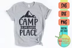 Camp is my Happy Place SVG, Camping SVG, Summer SVG Product Image 2