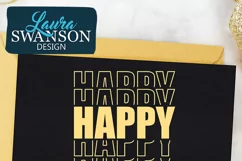 Happy New Year Stacked SVG Product Image 2