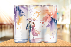 Valentine’s Day Umbrella Couple Tumbler Wrap PNG Big Bundle Product Image 15