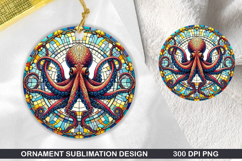 Animals Stained Glass Ornament Bundle, 30 High-Quality PNG Product Image 10